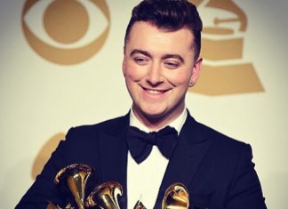 Sam Smith thanks ex boyfriend for his four Grammys Sam Smith wins four Grammys - Instagram