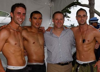 Cool Reception For PM At Big Gay Out John Key at Big Gay Out in 2011