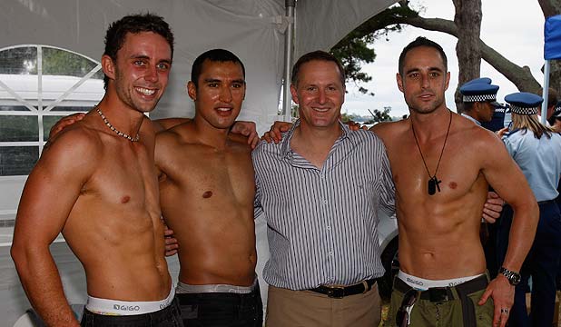 John Key at Big Gay Out in 2011