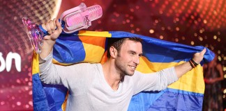 Top 7 Moments of Eurovision 2015 Eurovision 2015 - Winner Sweden Måns Zelmerlöw . Source Eurovision and Thomas Hanses (EBU)