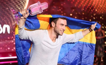 Top 7 Moments of Eurovision 2015 Eurovision 2015 - Winner Sweden Måns Zelmerlöw . Source Eurovision and Thomas Hanses (EBU)
