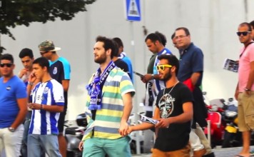 Public Reactions to Gay Couple Holding Hands at a Soccer Stadium.