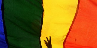 Giant Rainbow Flag Unveiled in Taiwan In Support Of Same-Sex Marriage Bill LGBTI Flag