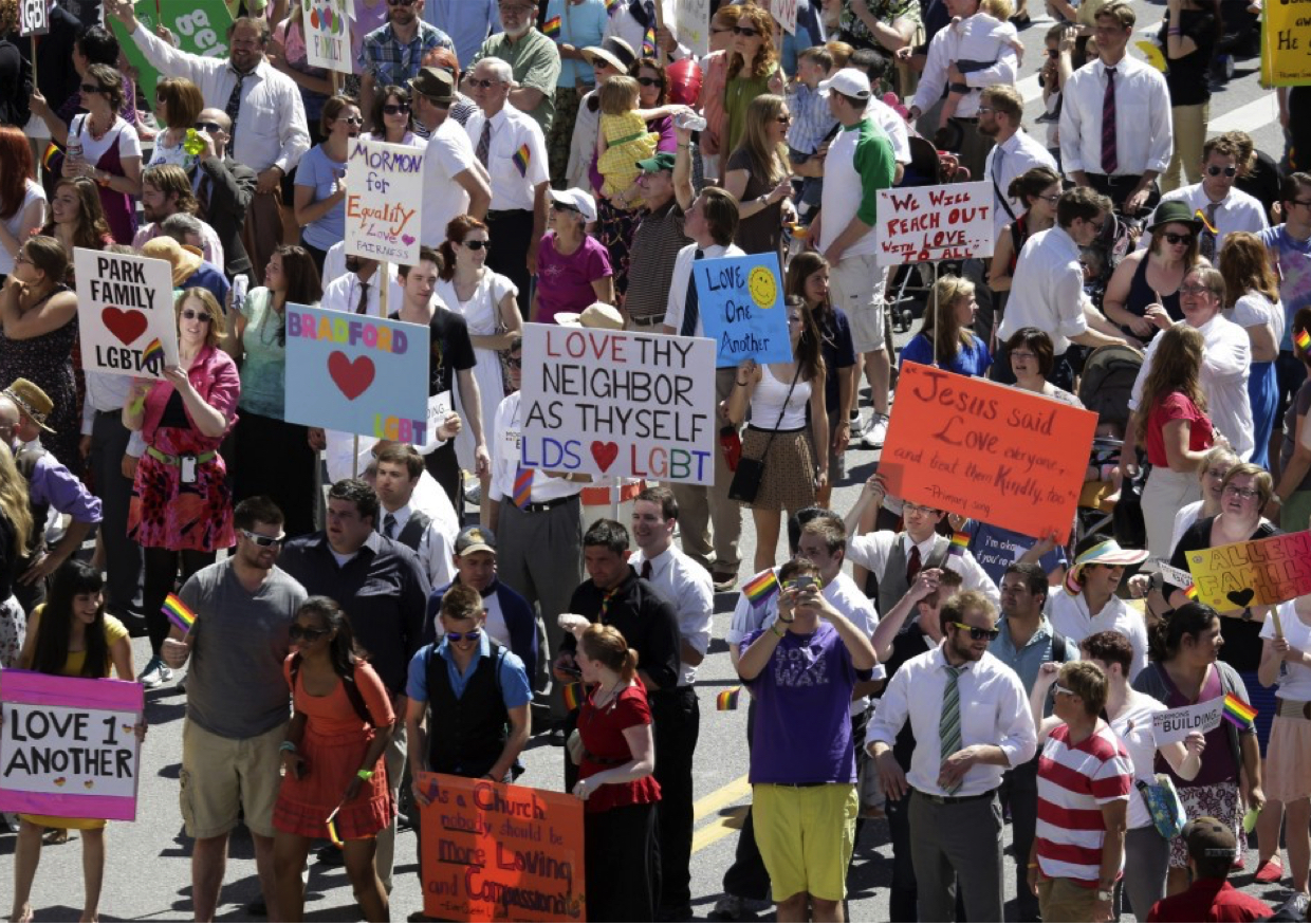 Former Mormons Protest Homophobic Church Policy - Gay Nation