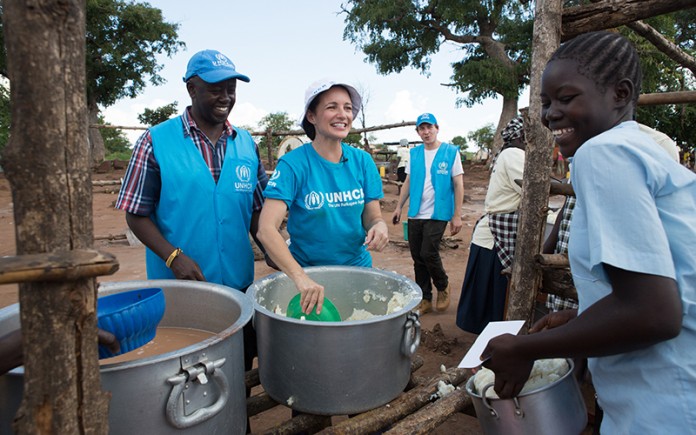 Kristin Davis in Uganda - Supplied