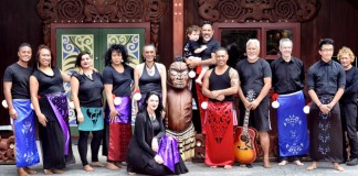 Acceptance Within the Diverse Gay Community Tiwhanawhana had a noho marae at Te Heke Mai Raro ki te Hongoeka Marae, Plimmerton Porirua, Wellington during the Hongoeka Summer Festival. Bernard (Far right) - supplied