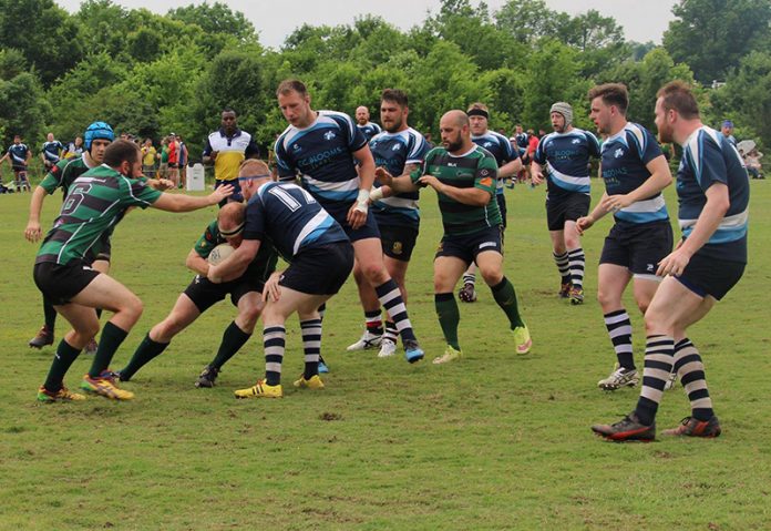 Melbourne Chargers (Green and Black) playing in the Bingham Cup in Nashville USA - Source: Facebook