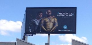 Bernie Braves Billboard as May Testing Month Kicks Off for NZAF Bernie Lee on a billboard in Auckland