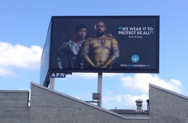 Bernie Braves Billboard as May Testing Month Kicks Off for NZAF Bernie Lee on a billboard in Auckland