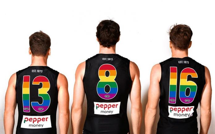 St.Kilda jumper for the pride game - St.Kilda Instagram