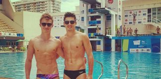 Chris Mears and Jack Laugher Score Olympic Gold: Internet Goes Into Meltdown Jack Laugher and Chris Mears from Great Britain at the Rio Olympic pool preparing the 2016 Olympic Games - Source: Instagram- @jacklaugher