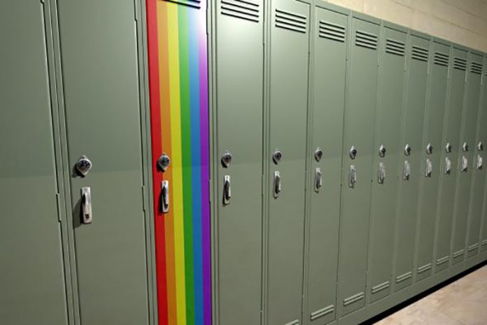 gay school locker