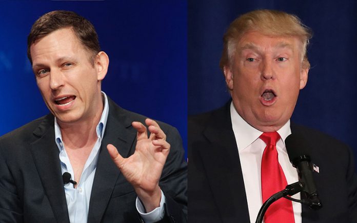 Peter Thiel and Donald Trump