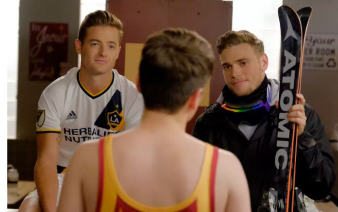 Robbie Rogers and Gus Kenworthy on the Real O'Neals (ABC)