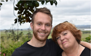 Only Cure For Hate Is Education – Logan Cotter Logan Cotter and his Mum on Christmas Day