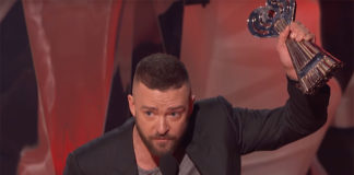 Justin Timberlake Slams Prejudice with Inclusive Award Acceptance Speech Justin Timberlake accepts his Song of the Year award at the iHeartRadio Music Awards (Youtube)