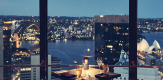 Healthy Food Combining The Perfect Views Makes for a Great Sydney Recipe O Bar and Dining - View of the harbour at night (Supplied)