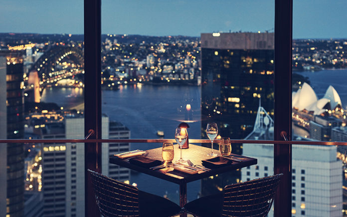 O Bar and Dining - View of the harbour at night (Supplied)