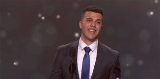 Barracuda Star Who Swam For Gold Takes Home Silver Logie Elias Anton accepts the Graham Kennedy Award for Most Outstanding Newcomer on Australian TV at the 2017 TV Week Logie Awards (9NOW)