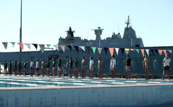 Men’s Fashion Booming As Fashion Week Kicks Off in Sydney the Katama by Garrett Neff show at Mercedes-Benz Fashion Week Resort 18 Collections at Andrew Boy Charlton Pool on May 16, 2017 in Sydney, Australia. (Image: Getty Images)