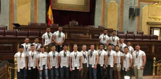 Spain’s Powerful Decision to Approve Gay Marriage Still Being Felt More Than a Decade Later Mr Gay World 2017 Delegates on the floor of the Spain National Congress (Mr Gay World)