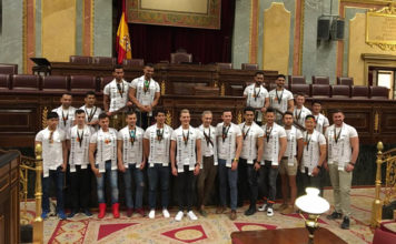 Spain’s Powerful Decision to Approve Gay Marriage Still Being Felt More Than a Decade Later Mr Gay World 2017 Delegates on the floor of the Spain National Congress (Mr Gay World)