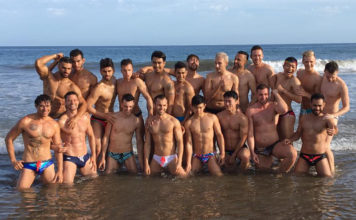 Mr. Gay World Finale is Tonight – Who Will Win? Group photo from the beach photoshoot yesterday of all 21 delegates. (Mr Gay World)