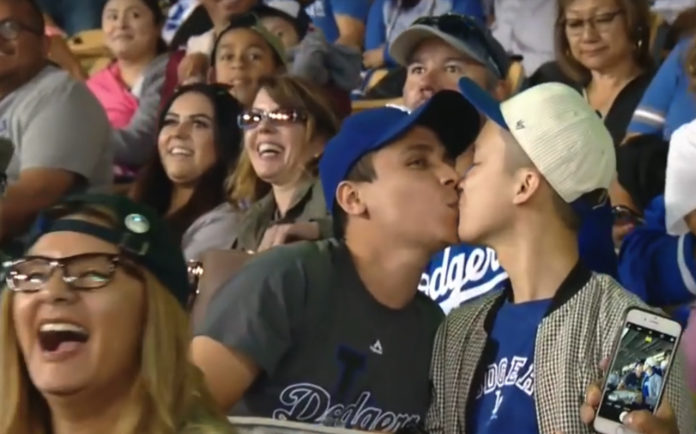 Dodgers Kiss Cam