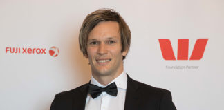 Inspiring Aaron Fleming Awarded For Leadership by New Zealand Governor-General Aaron Fleming with his Sir Peter Blake Leadership Award on Friday night (Supplied)