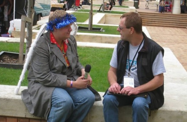 Do You Feel Like You’re At A Party That You Haven’t Been Invited To? – Let’s Dance Eighteen-year-old Mike interviewing Carl Greenwood at Out in the Square 2010.