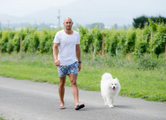 Exercise for the LGBTQ Community is the Key to Mental Health Ricky Devine-White with his dog (Supplied