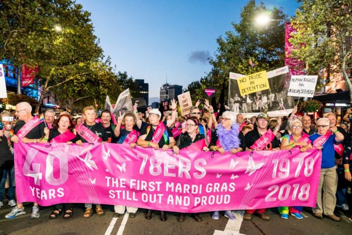 78ers at Sydney Mardi Gras 2018 - Photos by Jeffrey Feng Photography.