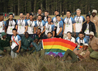 Meet The Men of Mr. Gay World 2018 Mr Gay World 2018 delegates at Knysna Elephant Park, South Africa (Gerhard Meiring Photography - Facebook)