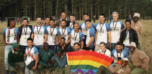 Mr Gay World 2018 delegates at Knysna Elephant Park, South Africa (Gerhard Meiring Photography - Facebook)