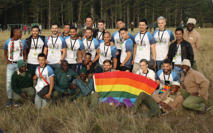 Mr Gay World 2018 delegates at Knysna Elephant Park, South Africa (Gerhard Meiring Photography - Facebook)