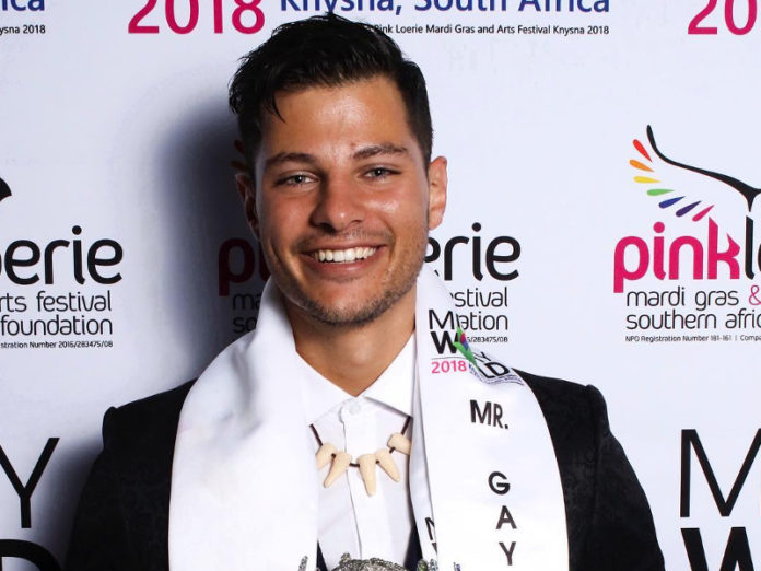 Mr Gay World 2018 Jordan Bruno - (Gerhard Meiring Photography)