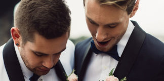 First Six Months of Australian Marriage Equality: 3,375 Couples Happily Married Australia's First Gay Wedding Michael and Ben Gresham-Petchell (Photo - Mark Morgan)