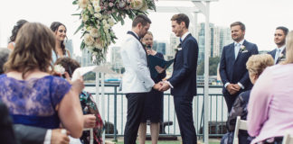 Wedding Magazine White Is A Same-Sex Wedding Free Zone Celebrant Lisa Parker marrying Michael and Ben Gresham-Petchell