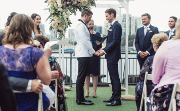 Wedding Magazine White Is A Same-Sex Wedding Free Zone Celebrant Lisa Parker marrying Michael and Ben Gresham-Petchell