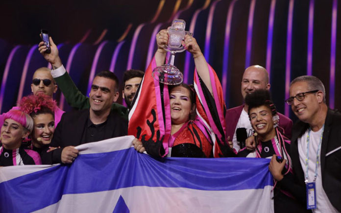 Netta winning for Israel at Eurovision 2018
