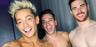 Frankie Grande, Ariana’s brother, reveals he’s dating a gay married couple Frankie Grande and his boyfriends (Instagram)