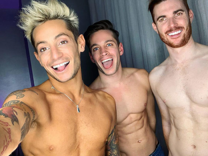 Frankie Grande and his boyfriends (Instagram)