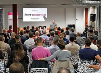 In It Together Rad Mitic speaking at the IN IT TOGETHER suicide forum alongside speakers from Beyond Blue, VAC, Acon, R U OK? and Headspace.