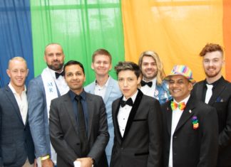 Trustpilot Announced as Mr Gay Pride Australia Major Sponsor Mr Gay Pride Australia 2019 Finalists at ChillOut Festival Carnival in Daylesford (L-R Rhys Cameron, Rad Mitic, Prashant Bhatia, Liam Davies, Andre Cordova, Justin Hill, Johann De Joodt & Darby Savage) (Photo credit - Fred LeMarche - The Boy Project)