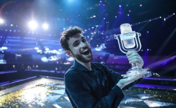 Bisexual Eurovision Champion Duncan Laurence Dares to Dream After Victory in Tel Aviv Eurovision 2019 Champion Duncan Laurence from The Netherlands on stage with the trophy in Tel Aviv - Photo by: Thomas Hanses (Supplied)
