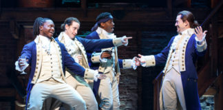 Sydney Steals Hamilton From Melbourne in Theatre Coup Hamilton - Chris De'Sean Lee, Jose Ramos, Wallace Smith, Miguel Cervantes - HAMILTON - (c) Joan Marcus 2016 (Supplied)