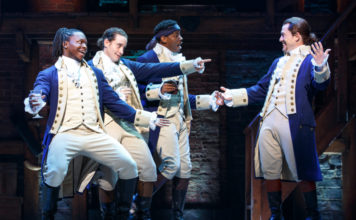 Sydney Steals Hamilton From Melbourne in Theatre Coup Hamilton - Chris De'Sean Lee, Jose Ramos, Wallace Smith, Miguel Cervantes - HAMILTON - (c) Joan Marcus 2016 (Supplied)