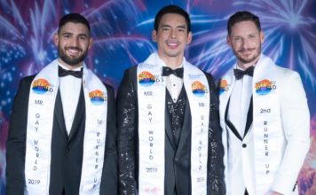 COVID-19: Mr Gay World Moved to 2021 Ahead of “Epic Finale” Mr Gay World 2019 Top 3 -(L-R) Francisco Alvarado (Spain), Janjep Carlos (Philippines), Oliver Pusztai (Hungary) - Photo Courtesy of Rudi du Toit Photography and Mr Gay World