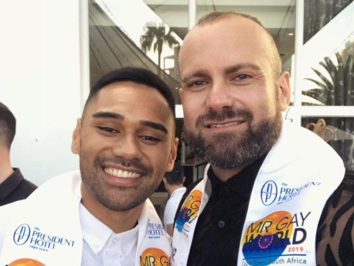 Mr Gay New Zealand Nick Francis and Mr Gay Pride Australia Rad Mitic in Cape Town enter the final day of Mr Gay World 2019. (Instagram)