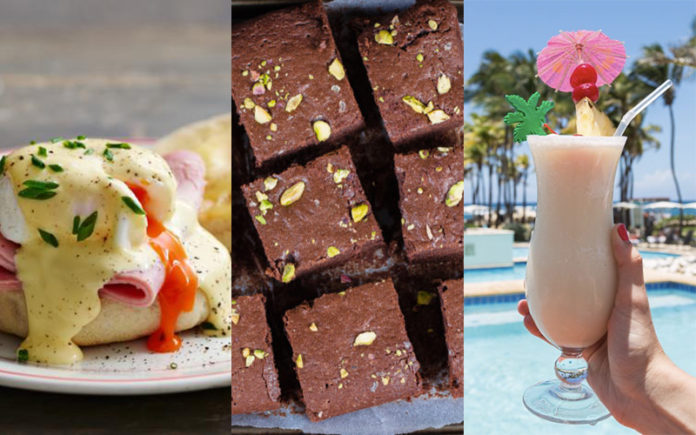 Hilton inventions - Eggs Benedict, Brownies and Pina Colada